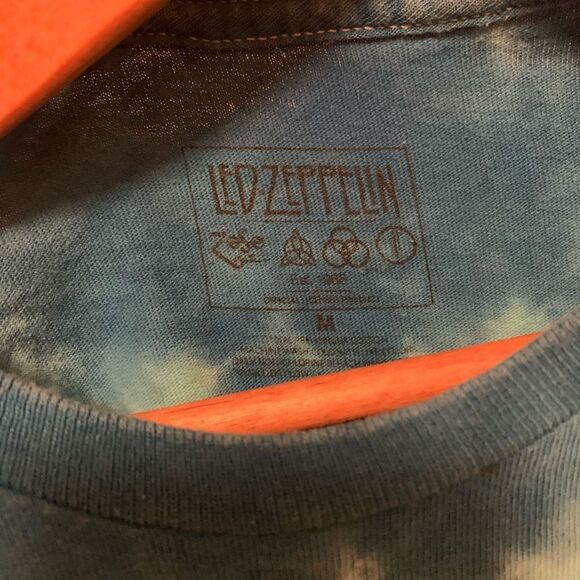 Led Zeppelin US Tour 1975 T Shirt Mens Size Medium Tie Dye - Picture 5 of 5
